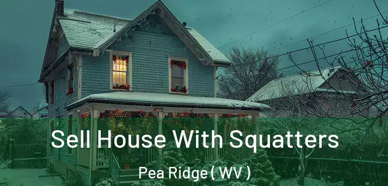  Sell House With Squatters Pea Ridge ( WV )